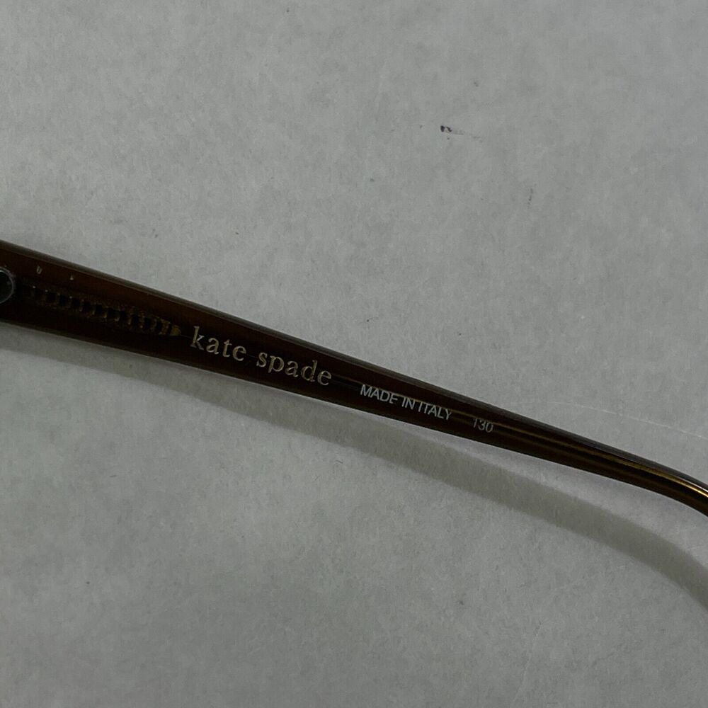 Kate Spade Eyeglasses Frames Only Addison X08 130 Brown Flawed - Picture 3 of 13